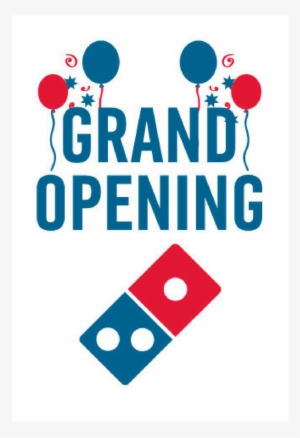 "grand Opening" Balloons Window Cling - Domino's Pizza #1591278