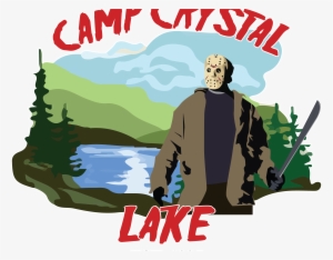 Friday The 13th T-shirt Campaign - Camp Crystal Lake Counselor Square Sticker 3" X 3" #1591839