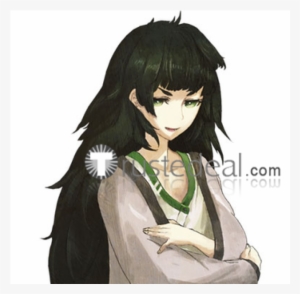 Steins Gate 0 Maho Hiyajo Long Black Cosplay Wig 100cm - Steins; Gate 0 - Ps3 #1592268