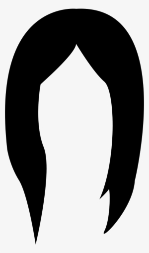Hair Wig Long And Black Shape Comments #1592372