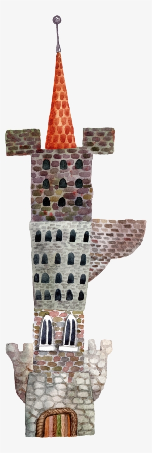 Hand Painted A Long Straight House Png Transparent - Portable Network Graphics #1592400