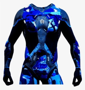 Blue Splash Camo - Active Shirt #1592551