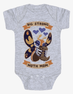 Big Strong Moth Mom Mothra Baby Onesy - Country Baby Onesies #1593458