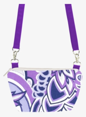 Swirled Paisley Purple With Purple Nylon Traveler Bum - Michal Floral Euro Sham Plum #1593556