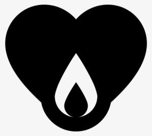 Fire In Heart Icon Free Download And Vector Png Flamme - Flame #1593574