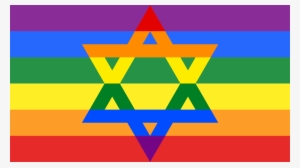 Starofdavidgay Big Image Png - Gay Flag With Star Of David #1593758