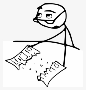 Angry Meme Face Png - Cereal Guy Newspaper #1593855