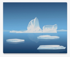 Iceberg On Canvas Canvas Print - Sea #1594575