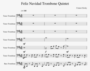 Feliz Navidad Trombone Quintet Sheet Music Composed - Mortal Combat Theme Marimba #1594789