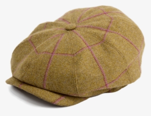 'argyle' British Made Tweed 8 Panel Button Top Cap - Gamble & Gunn Ltd #1595304