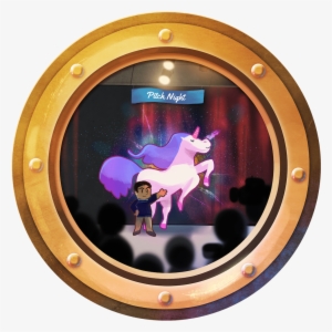 Pitch Night Porthole By Louie Zong Via Artcorgi - Window #1596411