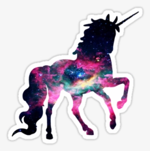 Galaxy In A Unicorn By Mariamenduni - Black Unicorn #1596457