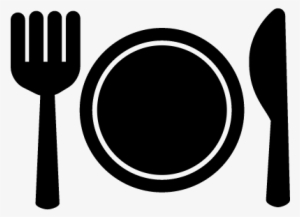 Plate Fork And Knife Vector - Icon Mittagspause #1596481