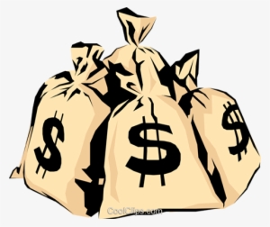 Money Bags Royalty Free Vector Clip Art Illustration - Money Bags #1596901