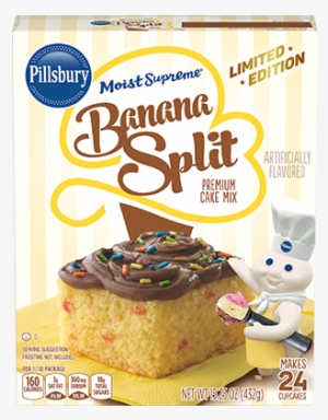 Moist Supreme® Banana Split Cake Mix - Pillsbury Orange Sherbet Cake #1597198