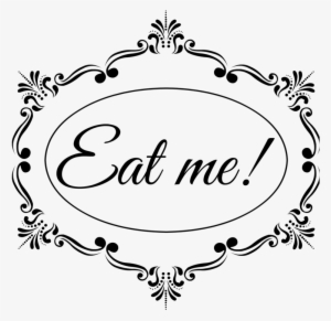 Drawing Clock Alice In Wonderland - Eat Me Alice In Wonderland Png #1599012