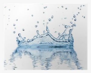 Water Splash, Isolated On White Background Poster • - Photography #1599083
