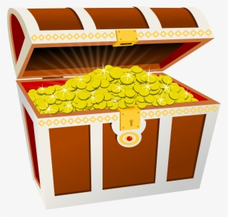Treasure Chest Transparent Images - Gold Coin Box Png #160235