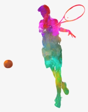 Bleed Area May Not Be Visible - Man Tennis Player 01 In Watercolor #160328