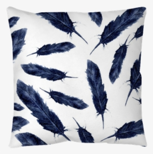 Watercolor Blue Birds Feathers Boho Pattern - Redbubble Watercolor Blue Feathers Scarf #160491