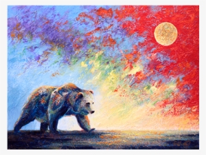 Dark Grizzly Bear Strides Across The Land With A Dramatic - Bear #161390 Dark Grizzly Bear Strides Across The Land With A Dramatic - Bear #161390