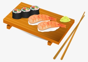 Sushi Chopsticks Fish Food Japan Japanese - Sushi Clipart #161489