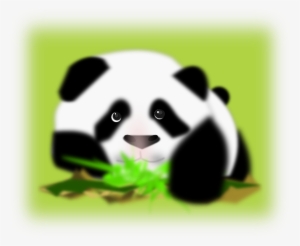 Panda With Plants Svg Clip Arts 600 X 492 Px #161511