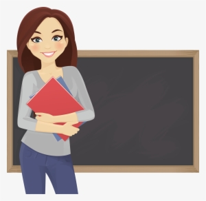 Student Teacher Blackboard Education - Primary School Teacher Cartoon #161540