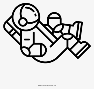 Graphic Freeuse Stock Astronaut Coloring Page Ultra - Cosmonaut Icon #162094