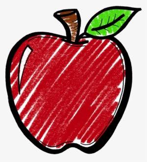 Apple Clipart Chalkboard - Chalk Apple Png #162358