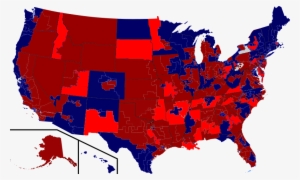 Us House Healthcare Map - County Results 2008 President Mousepad #162432