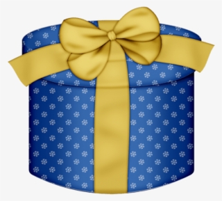 Gift Clipart Gift Box - Blue Round Gift Box #162811
