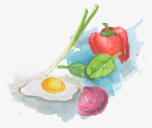 We Used Watercolor To Illustrate The Backs Of The Recipe - Watercolor Paint #164026