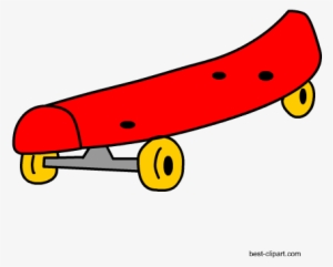 Red Skate Board, Free Png Clip Art - Portable Network Graphics #164241
