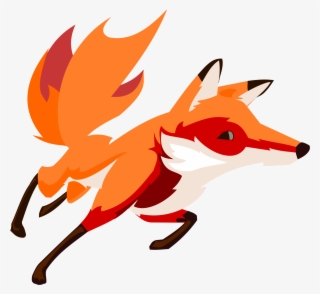 Drawing Fox Running Art - Png Fox Running Cartoon #164524