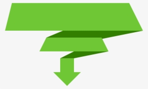 Down Arrow Banner Png Transparent - Arrow Banner Png #165496