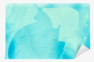 Blue Watercolor Background Texture Wall Mural • Pixers® - Flat Panel Display #165560