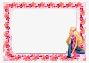 Barbie Clipart Flower - Barbie Borders And Frames #165657