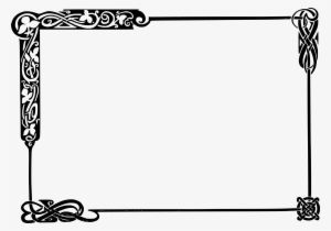 28 Collection Of Frame Clipart Black And White Png - Celtic Knot Border Png #165701