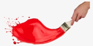 Share This Image - Paint Splash With Brush Png #165727