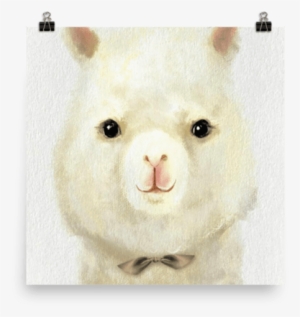 Watercolor Llama #166641