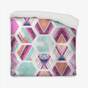 Watercolor Hexagon Seamless Pattern With Geometric - Watercolor Painting #166760