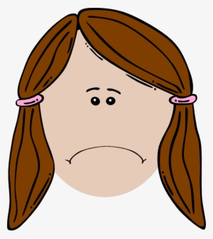 Sad Girl Face Cartoon #166848