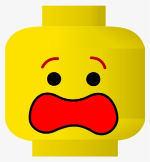 Lego Clipart Emoji - Scared Face Clip Art #167114