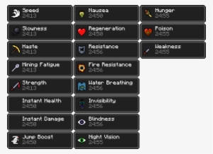 Minecraft Effects Png Clip Art Freeuse Library - All Minecraft Effects #167200