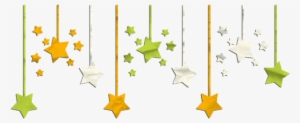 Estrellas Y Bastones De Navidad Stars And Moon, Let - Estrellas Colgando Png #167288
