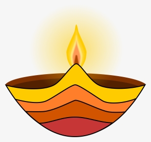 Flame Clipart Diya - Diya Clipart #167420