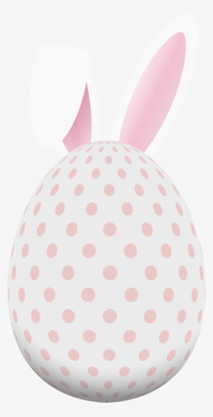 Bunny Png Egg With Clip Royalty Free - Easter Egg With Bunny Ears Clipart #167543