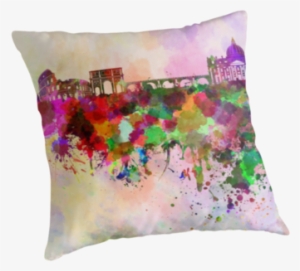 Rome Skyline In Watercolor Background By Paulrommer - Watercolor Painting #167694