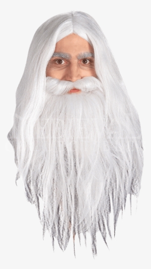 Childs Lotr Gandalf Wig And Beard Set - Children's Lord Of The Rings Gandalf Beard #167758